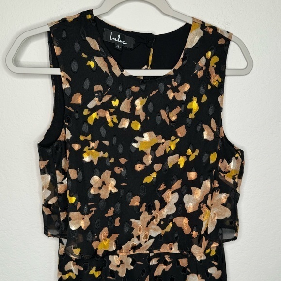 Lulu's‎ Sleeveless Floral Overlay Jumpsuit- Sz S - Picture 4 of 12